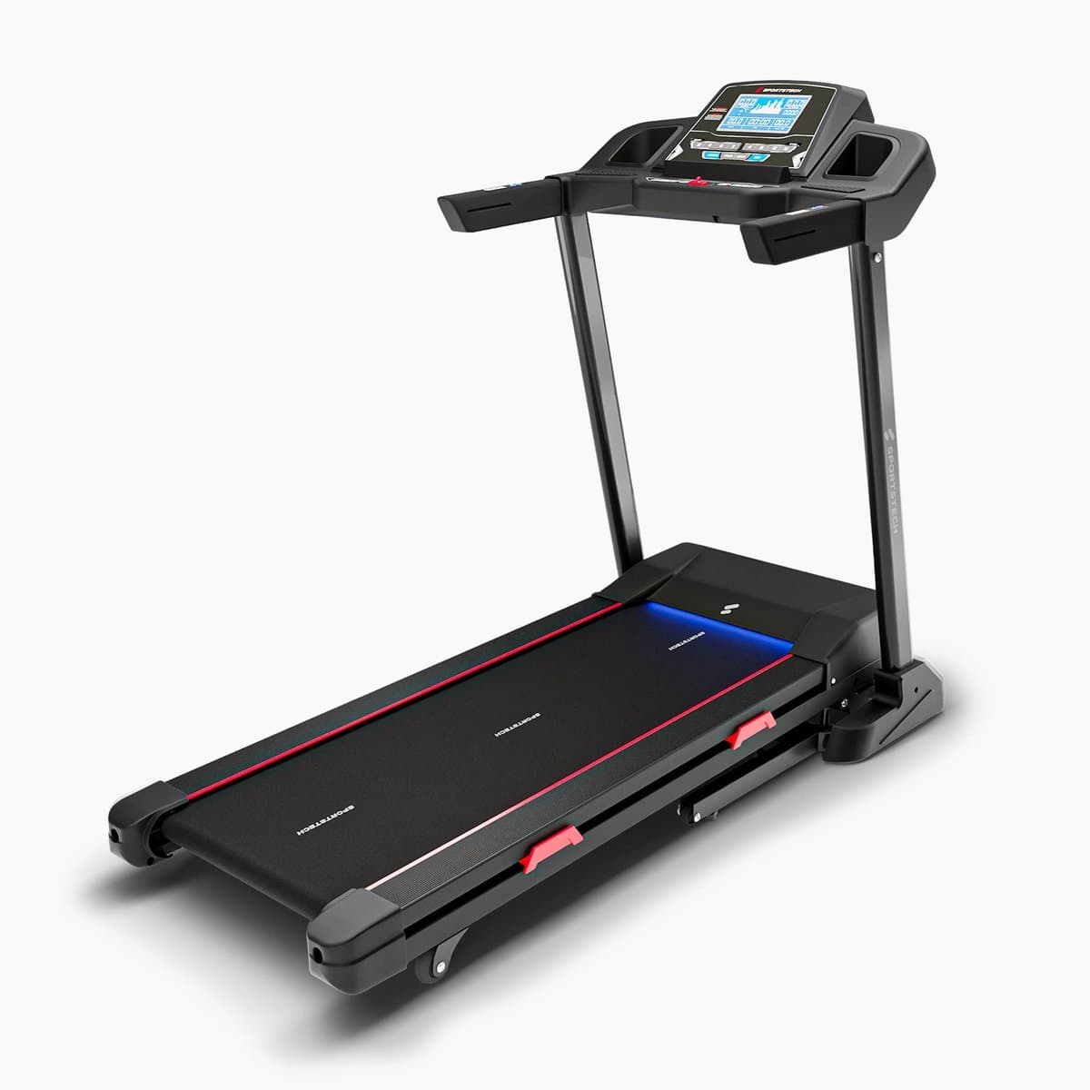 Tapis de course - SPORTSTECH F31s, 16 km/h, Inclinaison automatique 15 niveaux, Auto-lubrification, App & Bluetooth, LED 7 couleurs